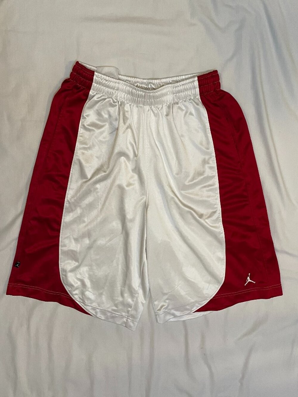 Jordan Basketball Shorts Mens XL Red White 138408-105